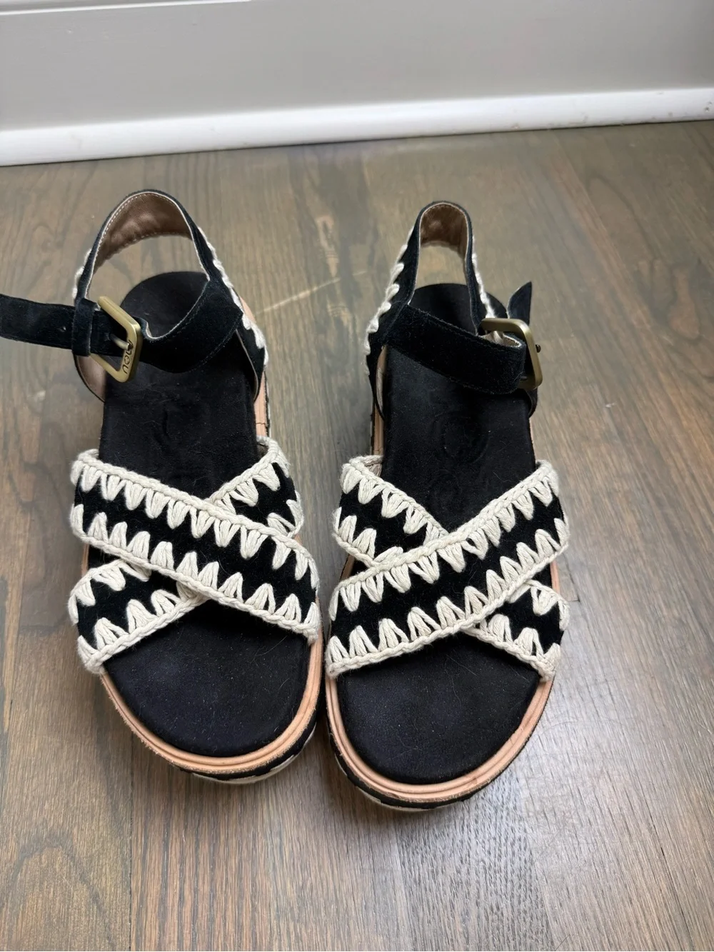 Mou Platform Suede Sandals 37